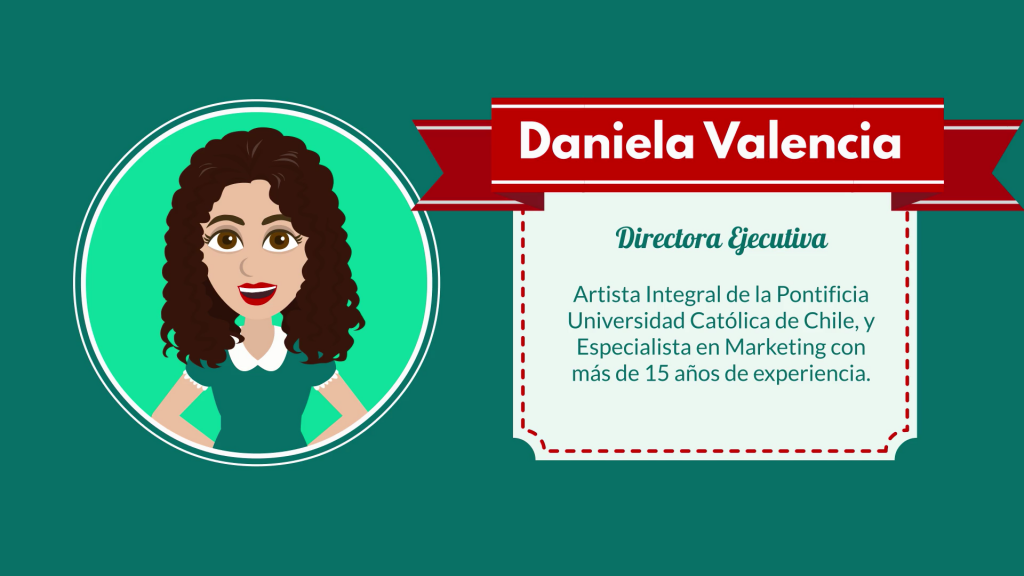 Daniela Valencia, Directora Ejecutiva Del Equipo. Artista Integral Y Especialista En Marketing De V2D