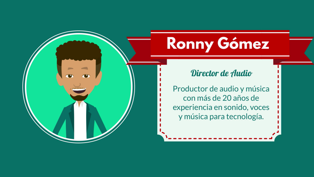 Ronny Gómez, Director De Audio Del Equipo. Productor De Audio Y Música De V2D